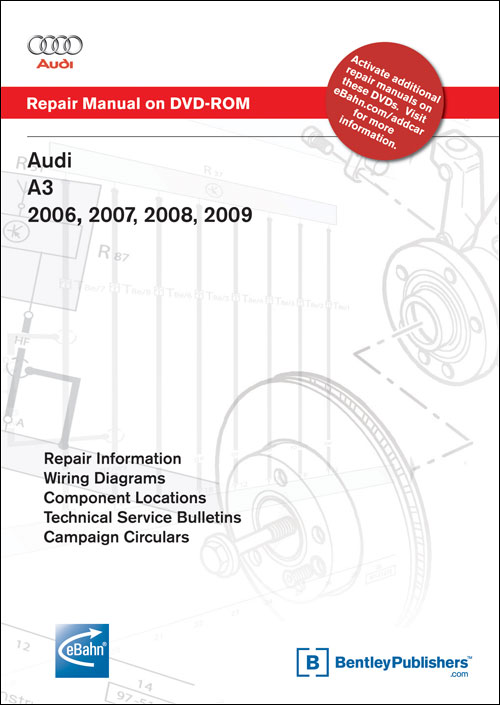 Audi A3: 2006-2007 Repair Manual on DVD-ROM front cover