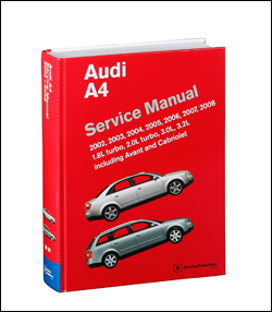 2002-2008 Audi A4 Avant Cabriolet Bentley Service Repair Shop Manual Book A408