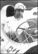 Karl Ludvigsen driving a Birdcage Maserati in 1961