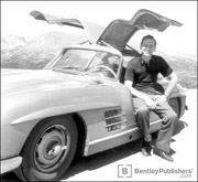 Karl Ludvigsen with his 1955 Mercedes-Benz 300SL, Rocky Mountains, 1959