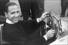 Karl Ludvigsen in a 1955 Mercedes-Benz W196