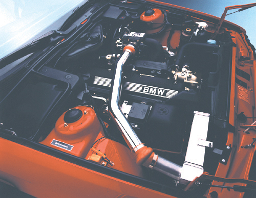 Turbocharged BMW engine.
