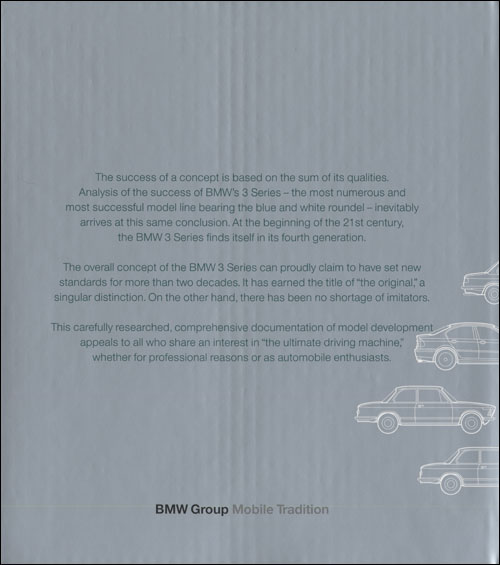 BMW 3 Series: Concept, Technology, Design back cover