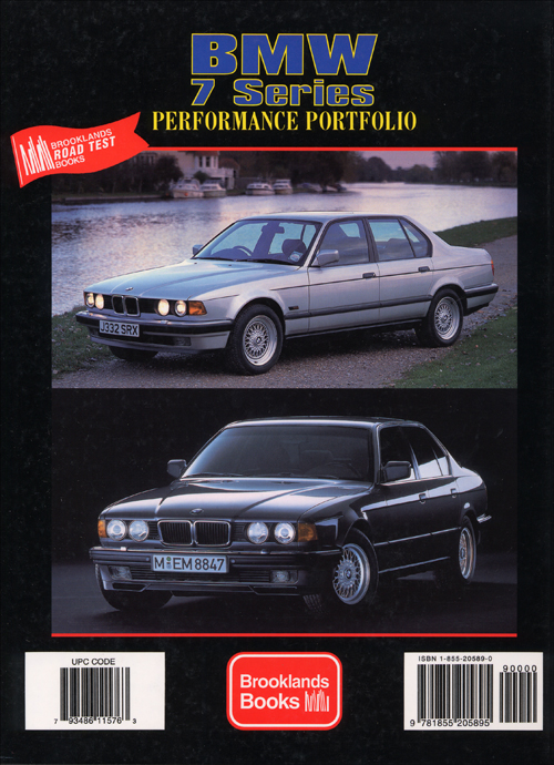BMW 7 Series Performance Portfolio: 1986-1993? back cover