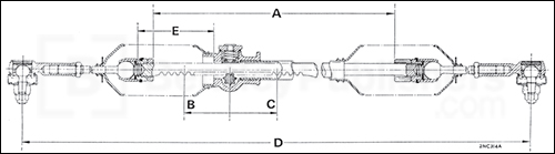 Steering rack assembly dimensions, page 169.