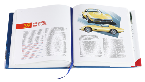 Sample page spread from Corvette - America's Star-Spangled Sports Car.
