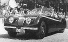 The heart of the XK120 Jaguar was the 160bhp 3.4 liter, six-cylinder double overhead cam engine that became the basis for the C and D Type race cars and the E Type sports car.