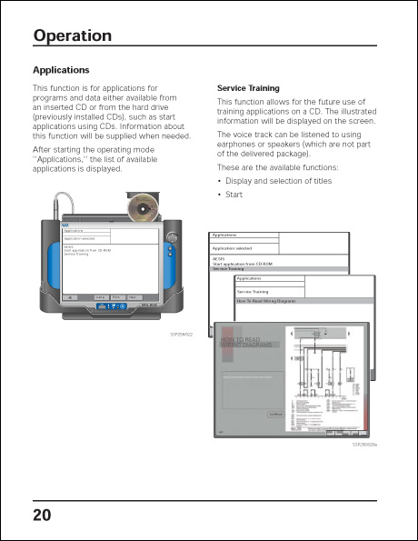 Audi VAS 5052 Design and Function Technical Service Training Self-Study Program Operation