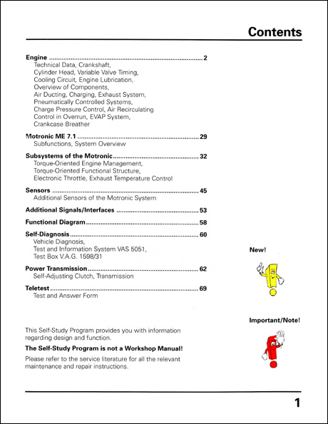 Audi 2.7 Liter V6 Biturbo Design and Function Technical Service Training Self-Study Program Table of Contents