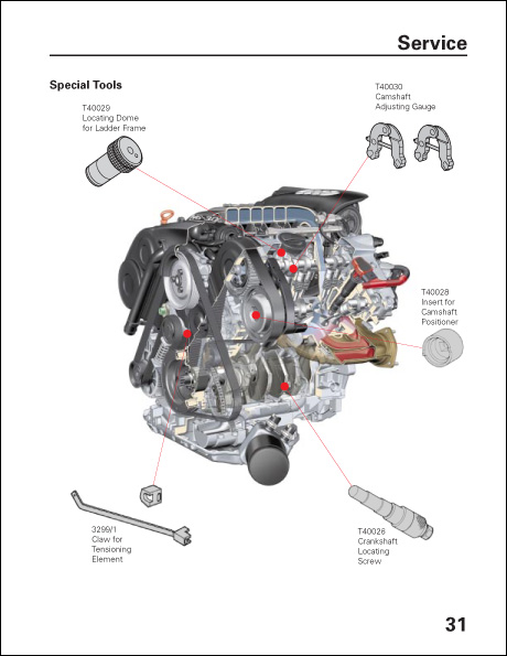 Audi 3.0-Liter V6 Engine Technical Service Training Self-Study Program Special Tools
