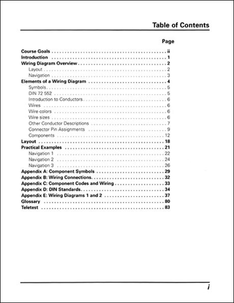 Dissertation contents page example