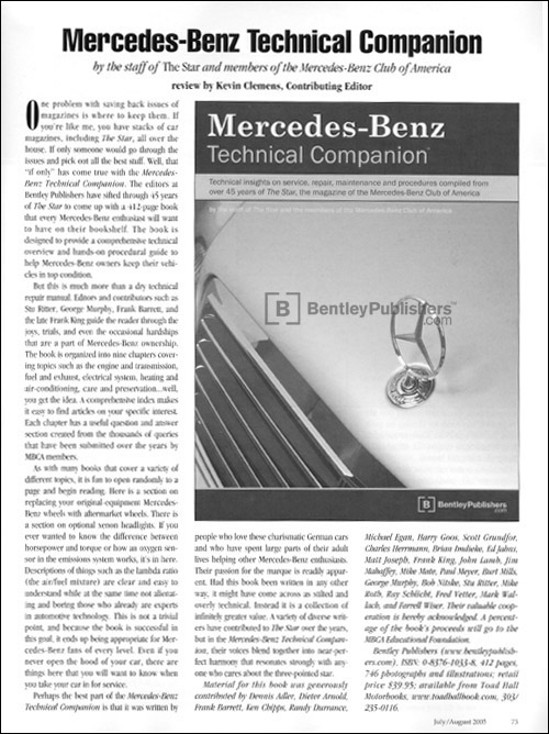 Review of Mercedes-Benz Technical Companion from The Star - July/August 2005