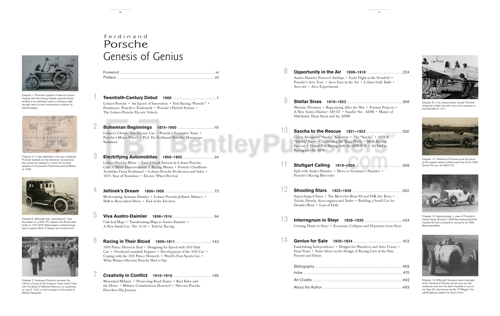 Ferdinand Porsche: Genesis of Genius - Table of Contents