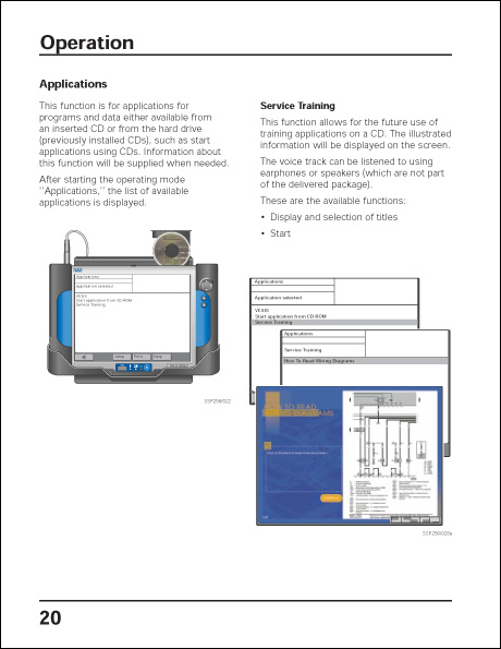 Volkswagen VAS 5052 Design and Function Technical Service Training Self-Study Program Operation