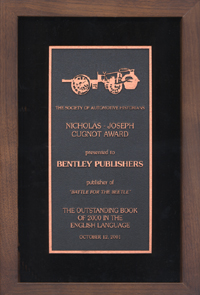 2001 Cugnot Award