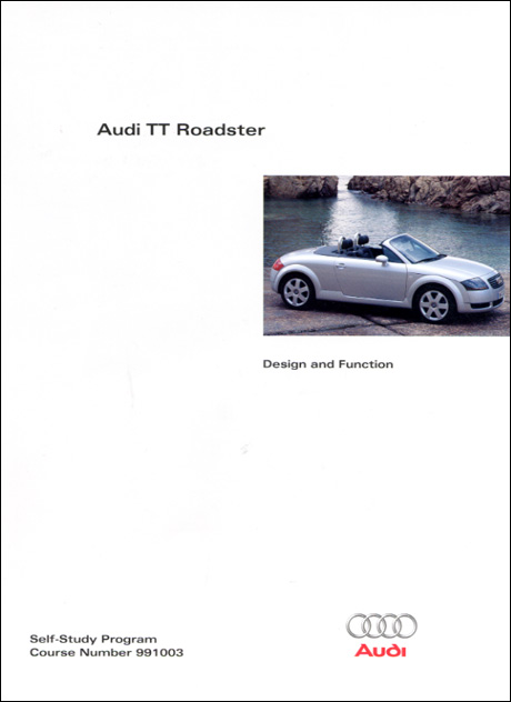 Audi TT Roadster Design and Function Technical Service Training Self-Study Program Front Cover