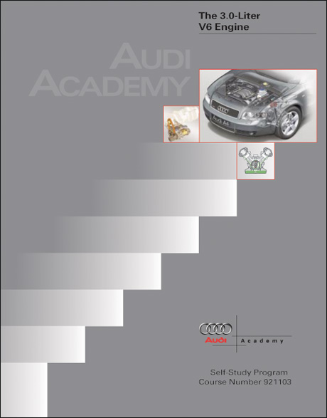 Audi 3.0-Liter V6 Engine Technical Service Training Self-Study Program Front Cover