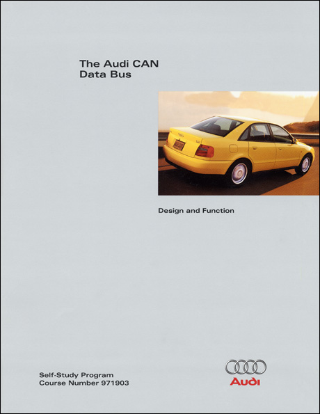 Audi CAN Data Bus Design and Function Technical Service Training Self-Study Program Front Cover