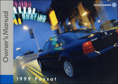 Volkswagen Passat 1999 Owner's Manual Front Cover