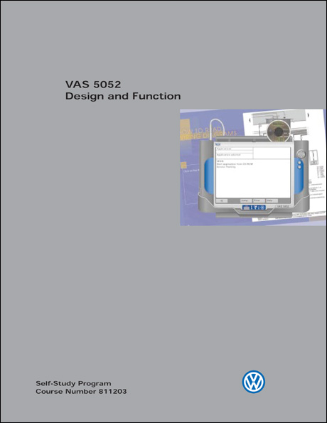 Volkswagen VAS 5052 Design and Function Technical Service Training Self-Study Program Front Cover