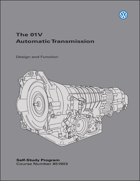 Volkswagen 01V Automatic Transmission Design and Function Technical Service Training Self-Study Program Front Cover
