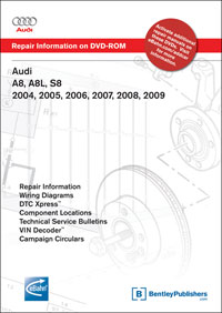 Audi A8 A8L S8 2004-2009 DVD  