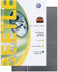 VW New Beetle 2002 OM Binder      