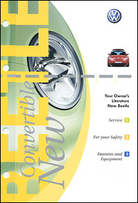 VW New Beetle Conv 2005 OM Binder 