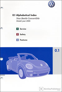 VW New Beetle Conv 2006 OM Binder 