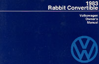 VW RABBIT CONVERTIBLE 1983 OM     