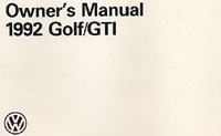 VW GOLF/GTI 1992 OM               