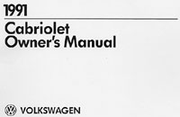 VW CABRIOLET 1991 OM              
