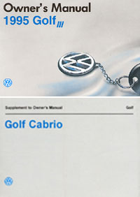 VW CABRIO 1995 OM SET             