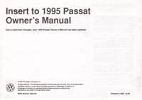 VW Passat Ins Side Light 1995 OM  
