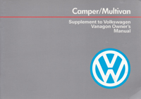 VW Camper/Multivan Suppl 1991 OM  