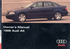 Audi A4 Owner's Manual: 1996