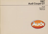Audi Coup� GT Owner's Manual: 1987