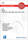 Audi<br />A8 1997, 1998, 1999, 2000, 2001, 2002, 2003<br />S8 2001, 2002, 2003 Repair Manual on DVD-ROM