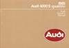 Audi 4000 S quattro Owner's Manual: 1985