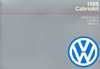 Volkswagen Cabriolet Owner's Manual: 1988