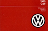 Volkswagen Golf Owner's Manual: 1985