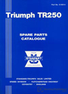Triumph TR250 Spare Parts Catalogue: 1968