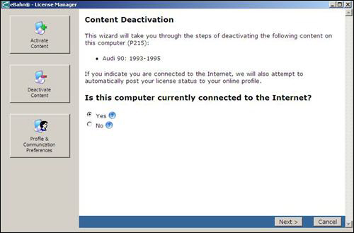 If you are connected to the internet, it is recommended you click Yes for the quickest service.  Otherwise, click No.