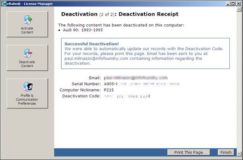 Your deactivation receipt gives you all the information you need to know if the deactivation worked properly, or if there is something more you need to do.
