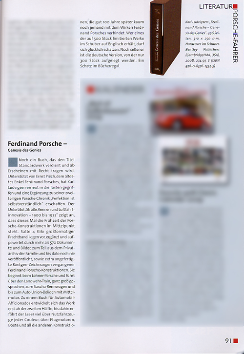 Porsche Fahrer Magazin - Januar/Februar/Marz 2009 - review 1