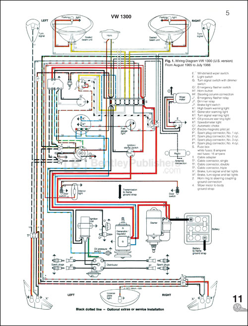 1967 Vw Beetle Wiring Diagram from www.bentleypublishers.com