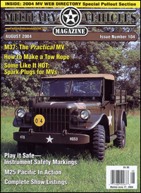 Military Vehicles Magazine - August 2004