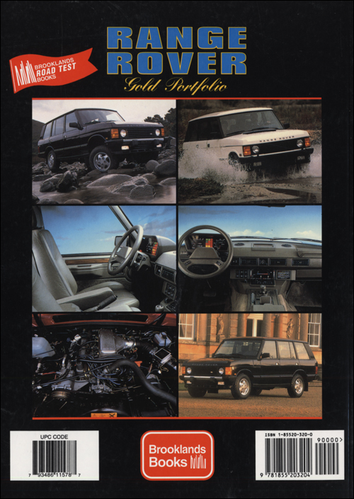 Range Rover Gold Portfolio: 1985-1995 back cover