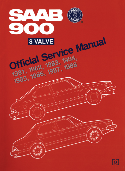Saab 900 8 Valve Official Service Manual: 1981-1988 front cover