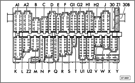 Fuse/Relay Panel - Rear Connections